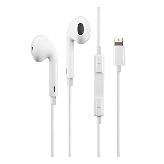 Casti Audio cu Port Lightning, Flippy, Casti cu Microfon si Compatibile iPhone 6 / 7 / 8, Alb