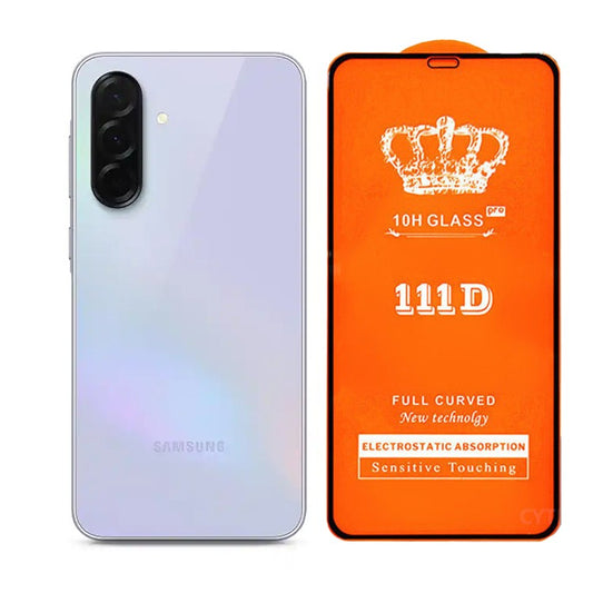 Folie Securizata pentru Samsung A36, Flippy, Sticla de Protectie Compatibila cu Samsung A36, Full Cover 111D, 10H GLASS, Margini Negre, Transparenta