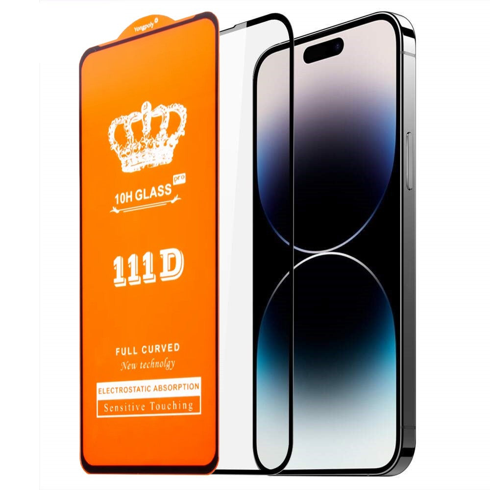 Folie Sticla Securizata pentru iPhone 16, Flippy, Sticla de Protectie Compatibila cu Apple iPhone 16, Full Cover 111D, HD, Margini Negre, Transparenta
