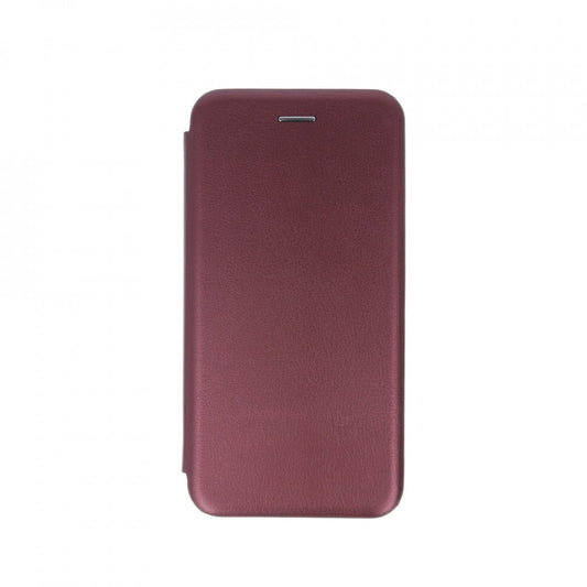 Husa de protectie Flippy compatibila cu Apple iPhone 13 Mini Magnet Book Case Bordo