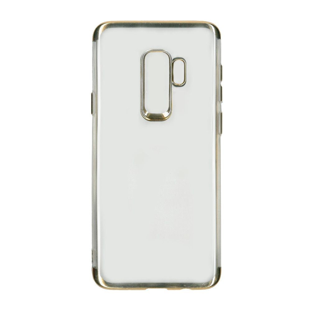 Husa Samsung Galaxy S9 Transparent cu Margini Aurii