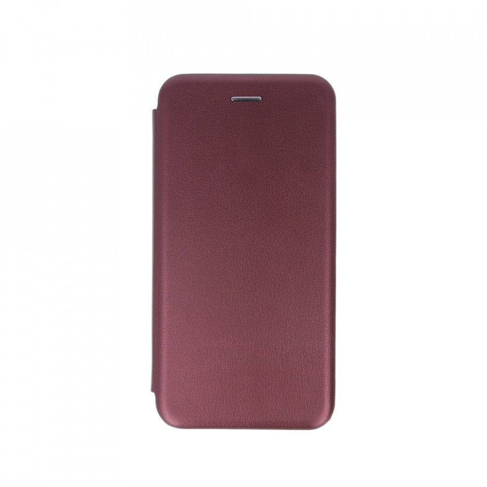 Husa de protectie Flippy compatibila cu Apple iPhone 13 Pro Max Magnet Book Case Bordo